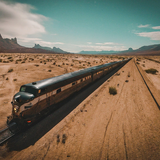 Lost in the Desert: A Train’s Solitary Journey