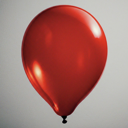 A Single Red Balloon in a Minimalist Setting