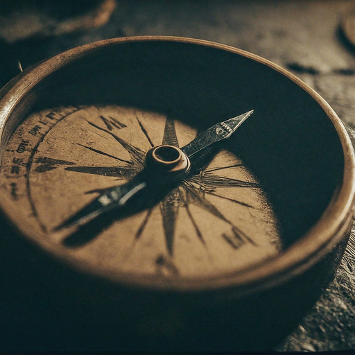 Lost in Time: A Vintage Compass Beckons