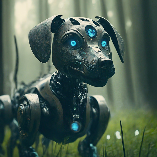 A Glowing Gaze in the Mist: The Robot Dog of the Future