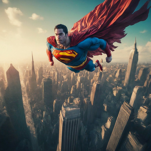 Superman’s Determined Flight: A City’s Hope Takes Wing