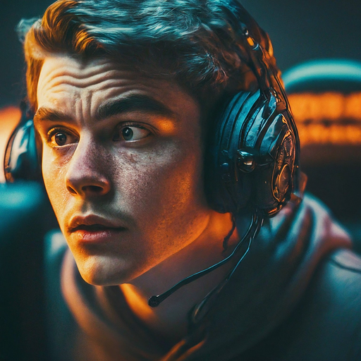 In the Zone: A Gamer’s Intense Focus