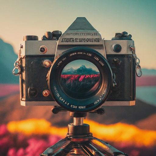 Capturing the Golden Hour: A Vintage Lens on a Dreamy Landscape