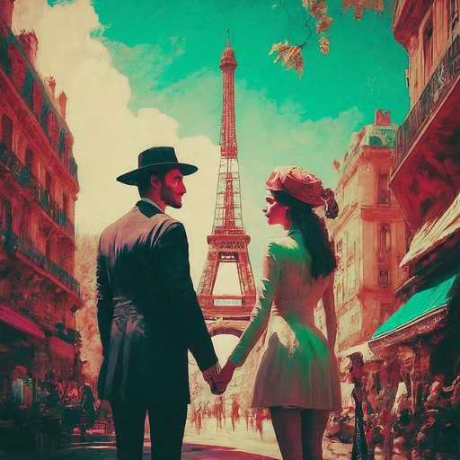 Parisian Romance: A Dreamy Stroll Past the Eiffel Tower