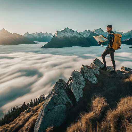 Lost in the Clouds: A Hiker’s Moment of Tranquility