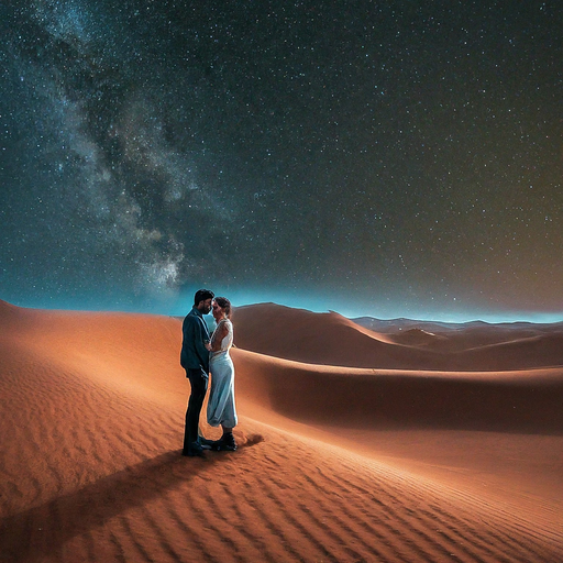 Lost in the Milky Way: A Romantic Night in the Desert