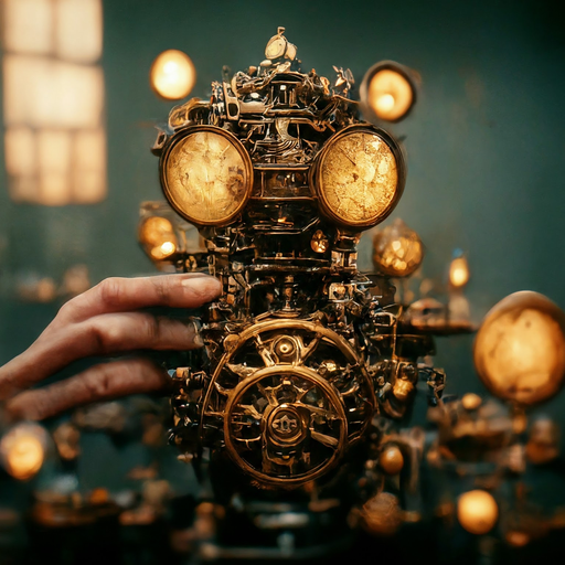 Steampunk Dreams: A Hand Reaches for the Unknown