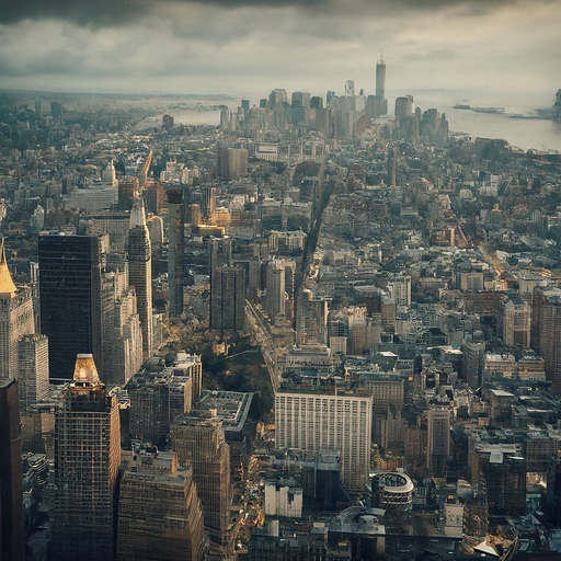 A City Under a Gloomy Sky