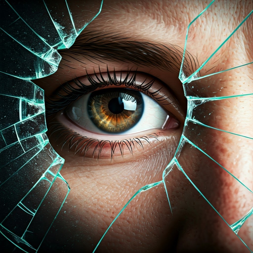 A Shattered Gaze: Vulnerability and Danger in a Close-Up