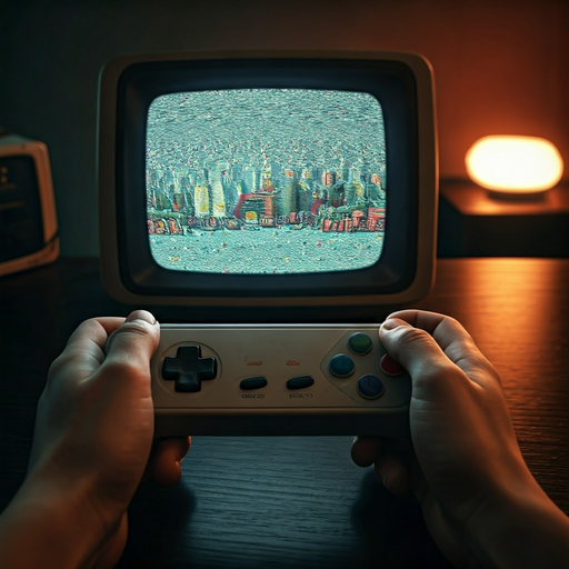 Pixelated Nostalgia: A Retro Gaming Moment