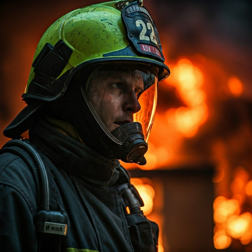 Facing the Flames: A Firefighter’s Courage in the Face of Danger