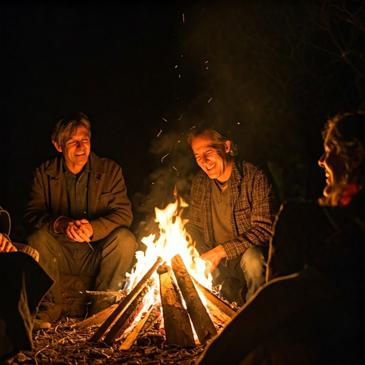 Campfire Tales: Laughter and Mystery Under the Stars