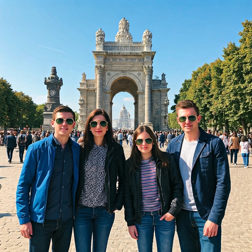 Family Fun Under the Archway