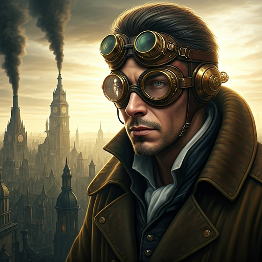 Steampunk Explorer in a City of Smoke and Secrets