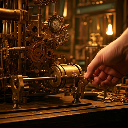 Steampunk Symphony: A Hand’s Touch Ignites Wonder