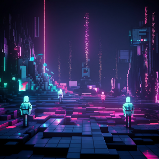 Neon Dreams: A Cyberpunk Cityscape