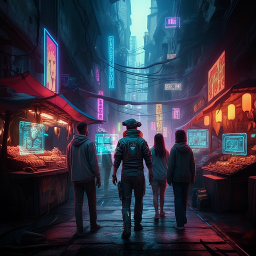 Neon Shadows: A Cyberpunk Alley Unveiled