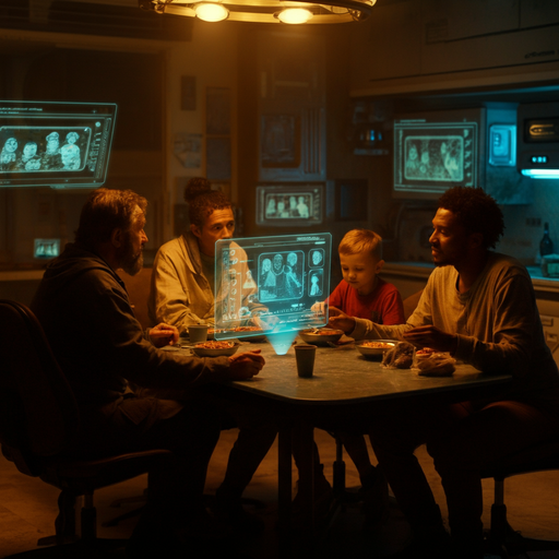 Future Family Dinner: A Holographic Portrait Illuminates Intimacy