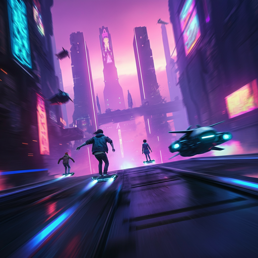 Neon Nights: A Cyberpunk Ride Through the Future