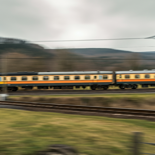 Blurred Motion Captures the Somber Journey Through Mountains