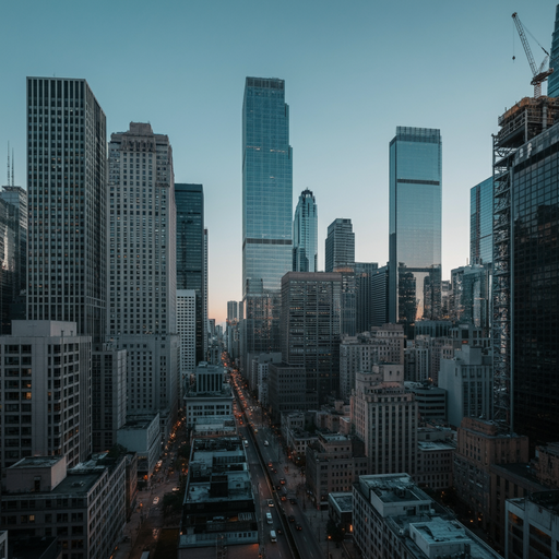 City of Steel and Glass: A Dazzling Dusk Panorama