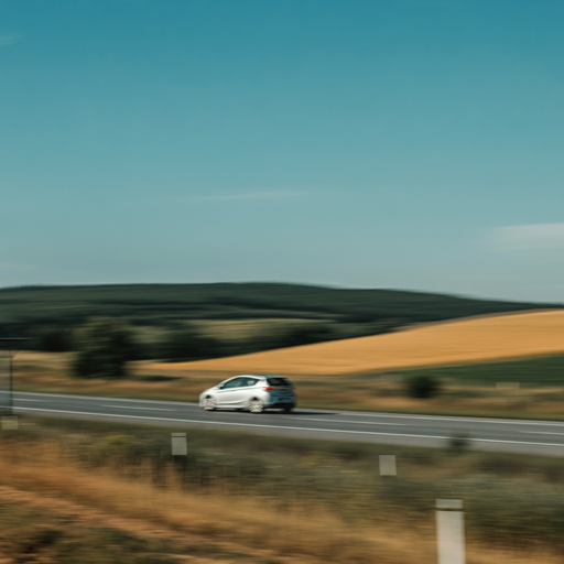 Tranquil Drive Through Rural Landscape