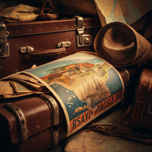 Lost in Time: A Vintage Travel Scene