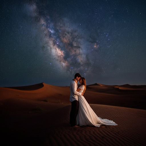 Lost in the Milky Way: A Couple’s Romantic Escape in the Desert