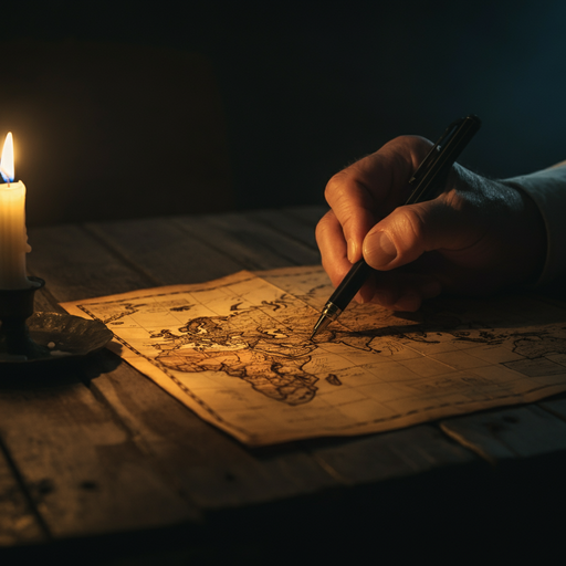 A Journey Unfolds: Mystery and Adventure in the Flicker of Candlelight