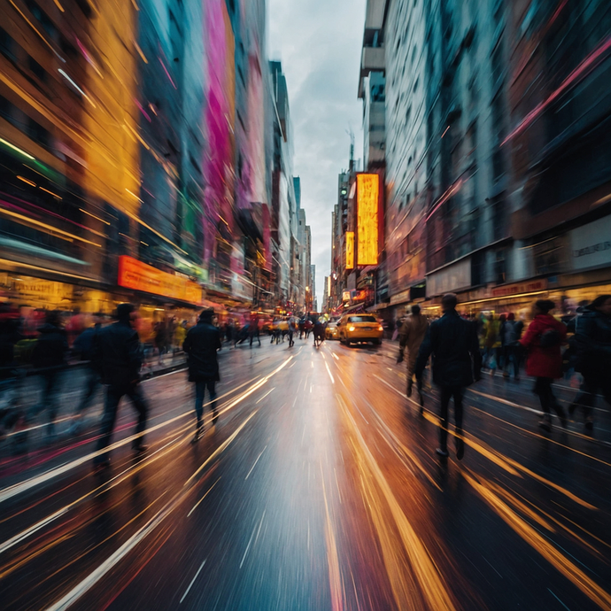 City Lights Dance in a Long Exposure Symphony