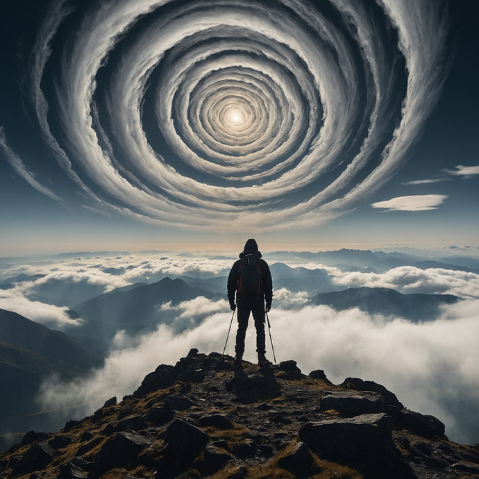 A Hiker’s Encounter with a Mystical Vortex in the Sky