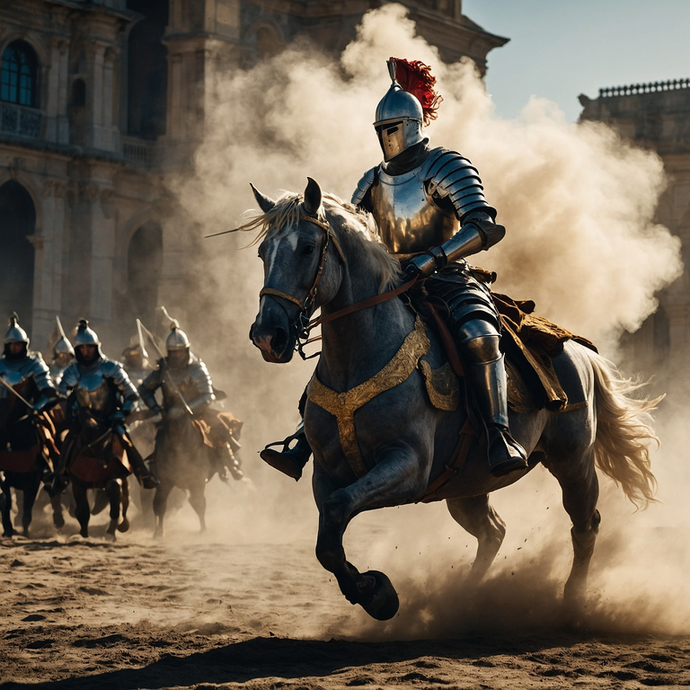 Knight’s Charge: A Dramatic Scene of Power and Speed