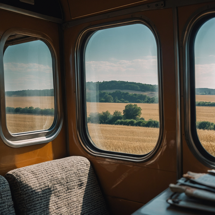 Tranquil Journey Through Golden Fields