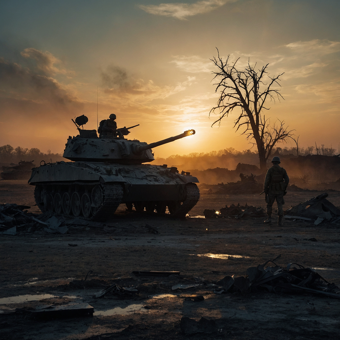 Silhouetted Against the Setting Sun: A Soldier’s Lonely Vigil