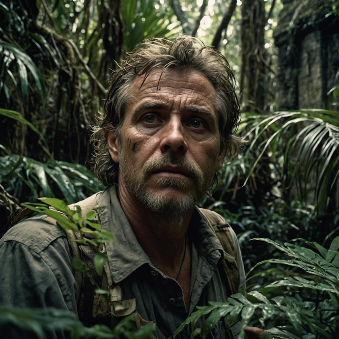 Lost in the Jungle: A Man’s Contemplative Gaze