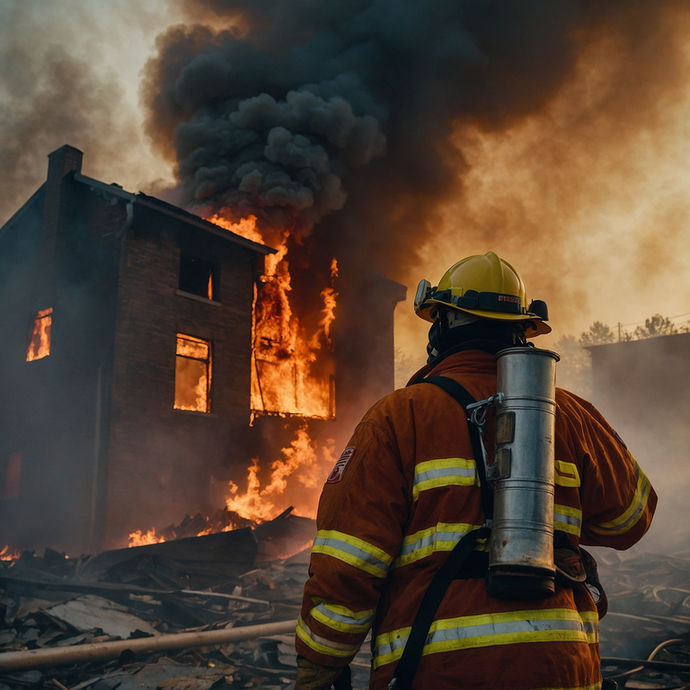 Firefighter’s Courage Amidst the Flames