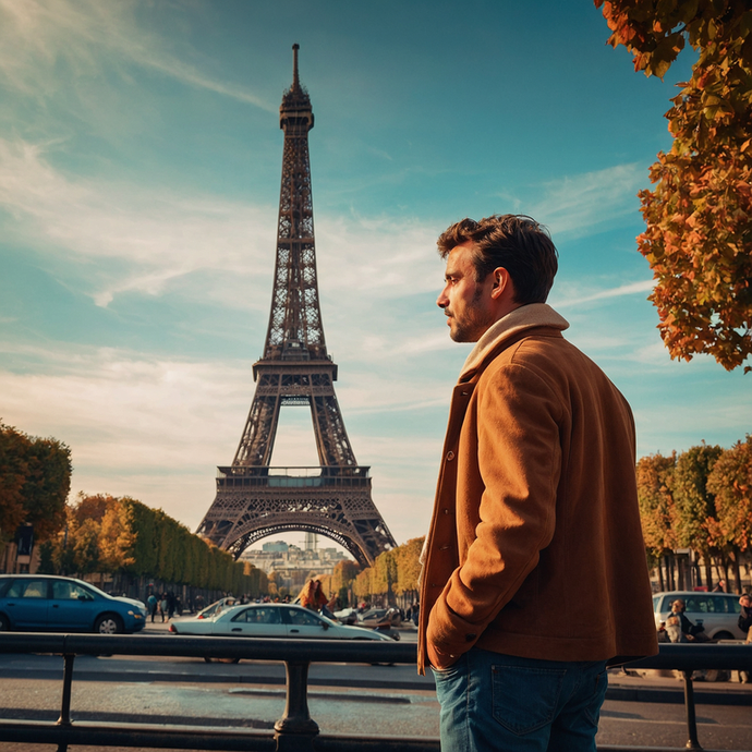 Lost in the City of Lights: A Moment of Contemplation at the Eiffel Tower