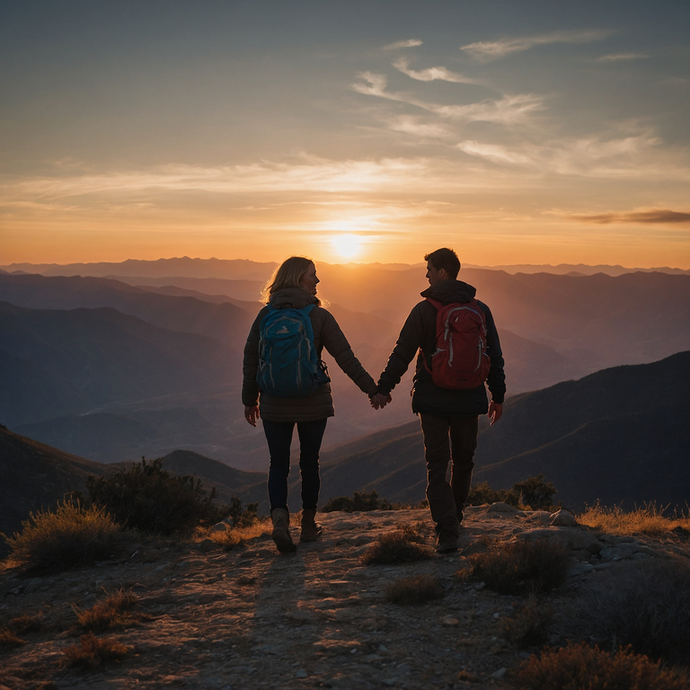 Sunset Romance on the Mountaintop