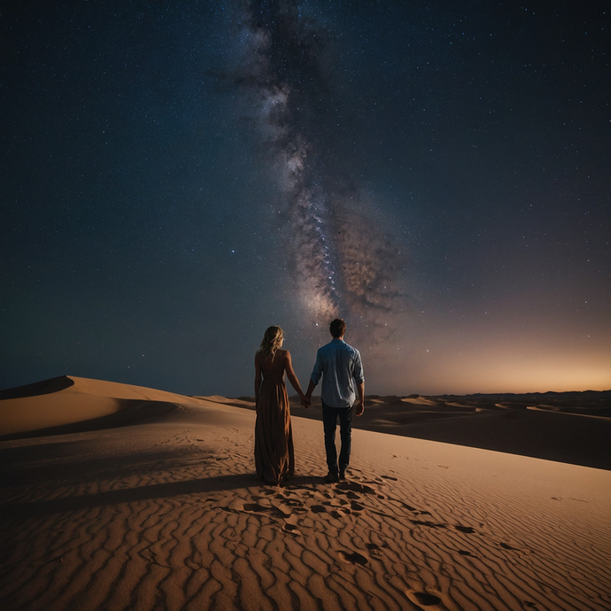 Love Under the Milky Way: A Couple’s Desert Adventure