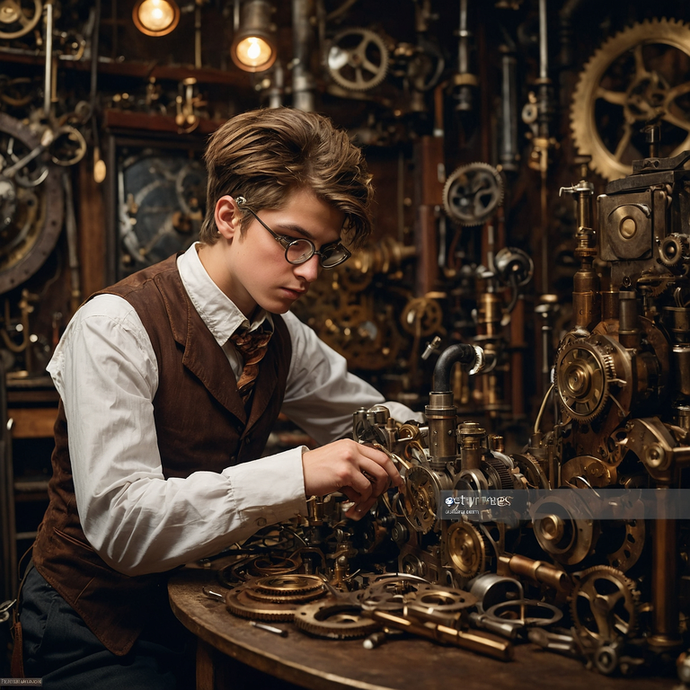 Steampunk Mastermind: A Glimpse into a World of Gears and Mystery