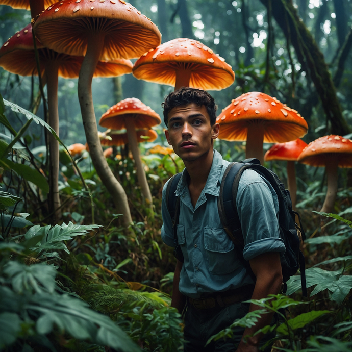 Lost in a World of Giant Mushrooms