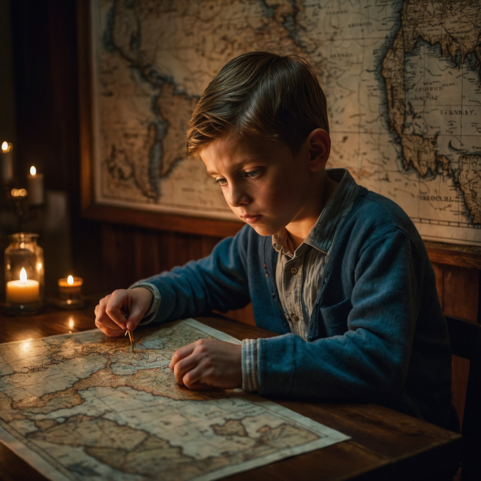 A Boy’s Journey: Unraveling Secrets in Candlelight