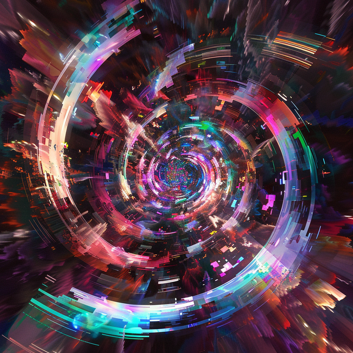 Dive into a Psychedelic Vortex of Color and Light