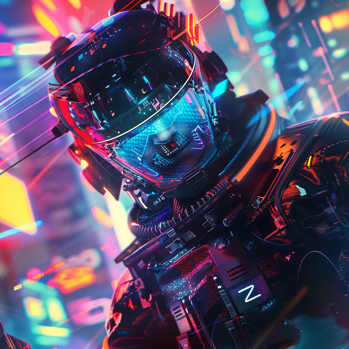 Neon City Cyborg: A Glimpse into the Future