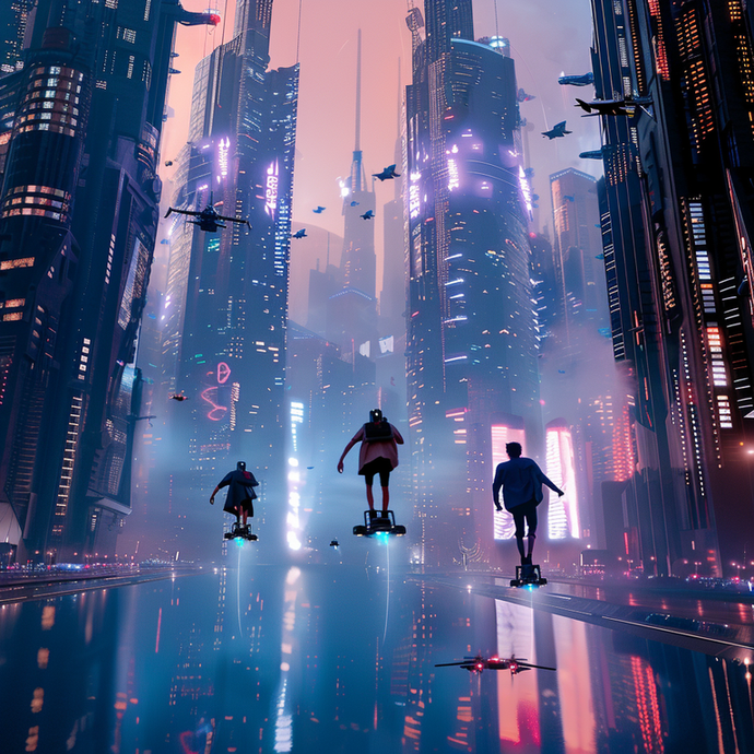 Neon City Flyers: A Cyberpunk Dream