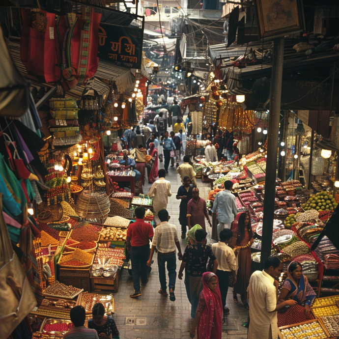 A Bird’s Eye View of Chaos: Life in an Indian Street Market