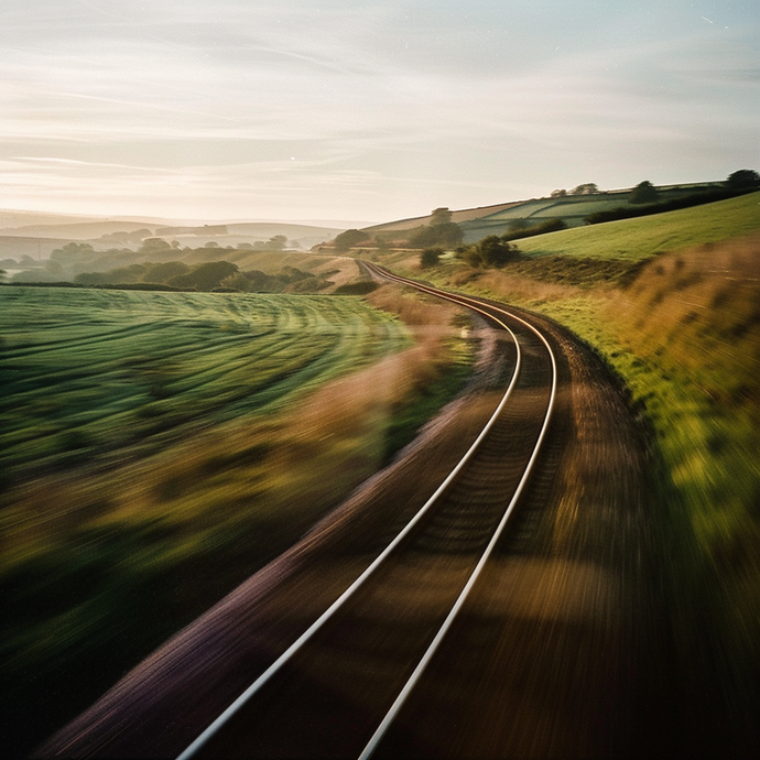 Tranquil Journey Through Rolling Hills