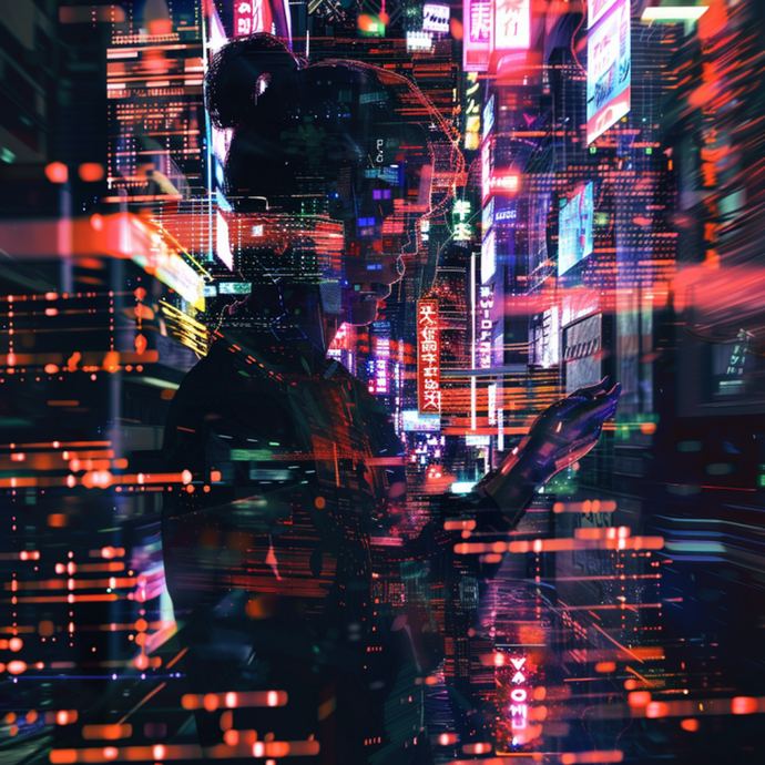 Lost in the Neon Maze: A Cyberpunk Enigma