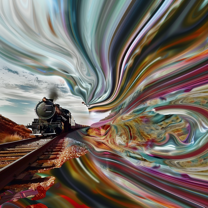 Whimsical Journey Through Abstract Landscapes