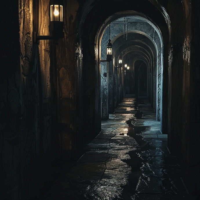 Lost in the Shadows: A Mysterious Corridor Beckons